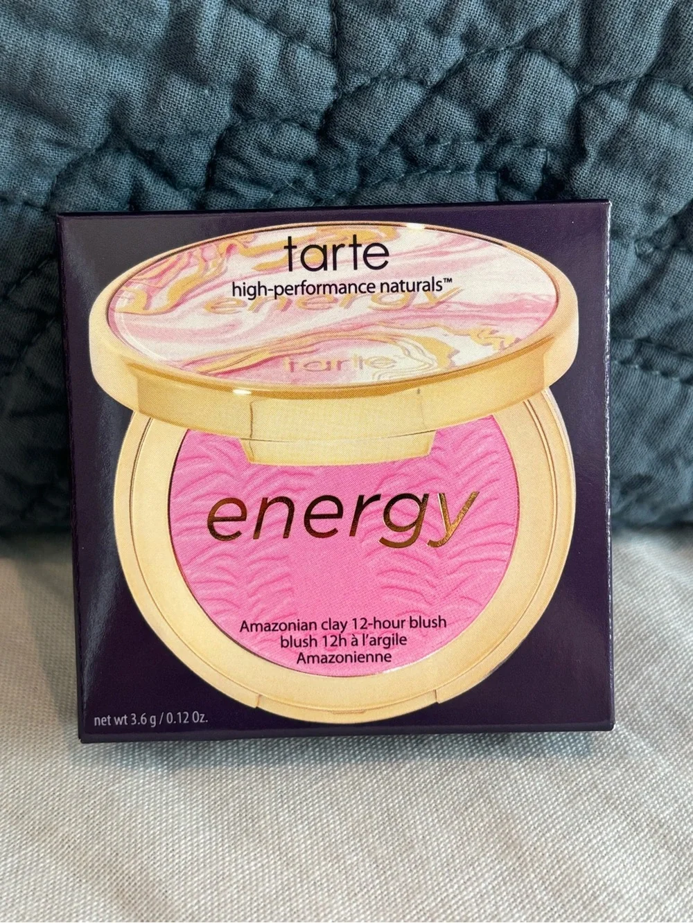 Tarte Amazonian Clay 12 Hour Blush Energy Pink Full Size NIB